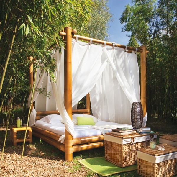Kê giường ngoài trời để tận hưởng thiên nhiên