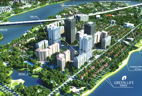 Green Life Tower: Căn hộ cao cấp tại bán đảo Linh Đàm