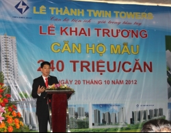 Khai trương nhà mẫu Lê Thành Twin Towers