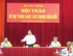 Bộ Xây dựng muốn Luật Xây dựng sửa đổi sớm được ban hành