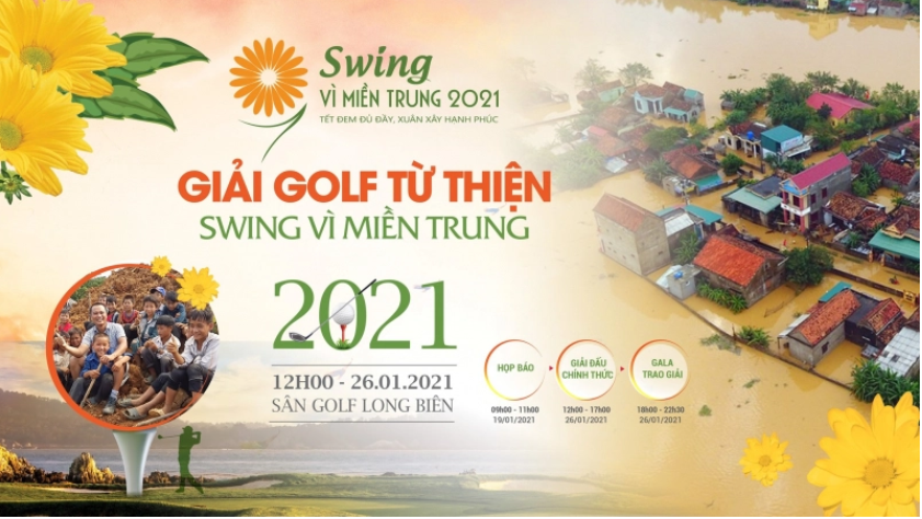 Giải golf từ thiện Swing vì miền Trung năm 2021 chuẩn bị khởi động