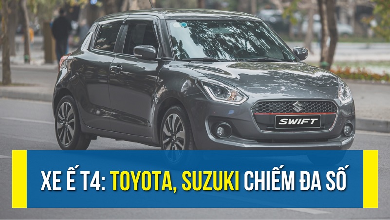 10 xe bán chậm tháng 04/2021: Toyota, Suzuki chiếm đa số