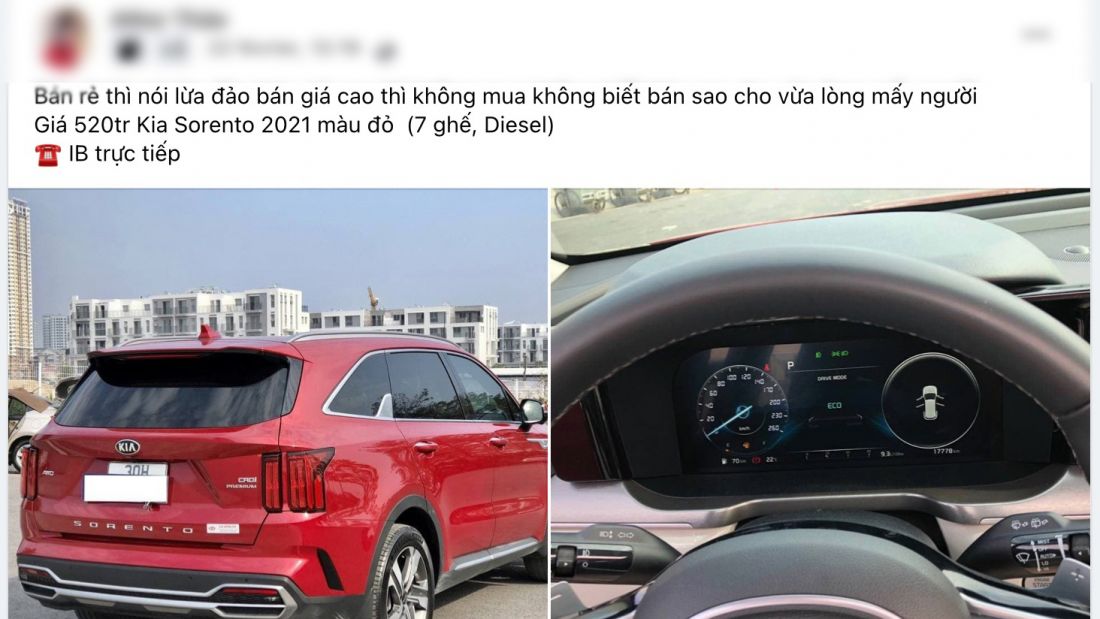 Dân mạng hoài nghi Kia Sorento 2021 giá hơn 500 triệu đồng, chủ xe chắc nịch bao test đâm đụng