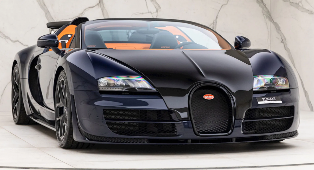 Bugatti Veyron Grand Sport Vitesse sang chảnh với màu xanh đậm