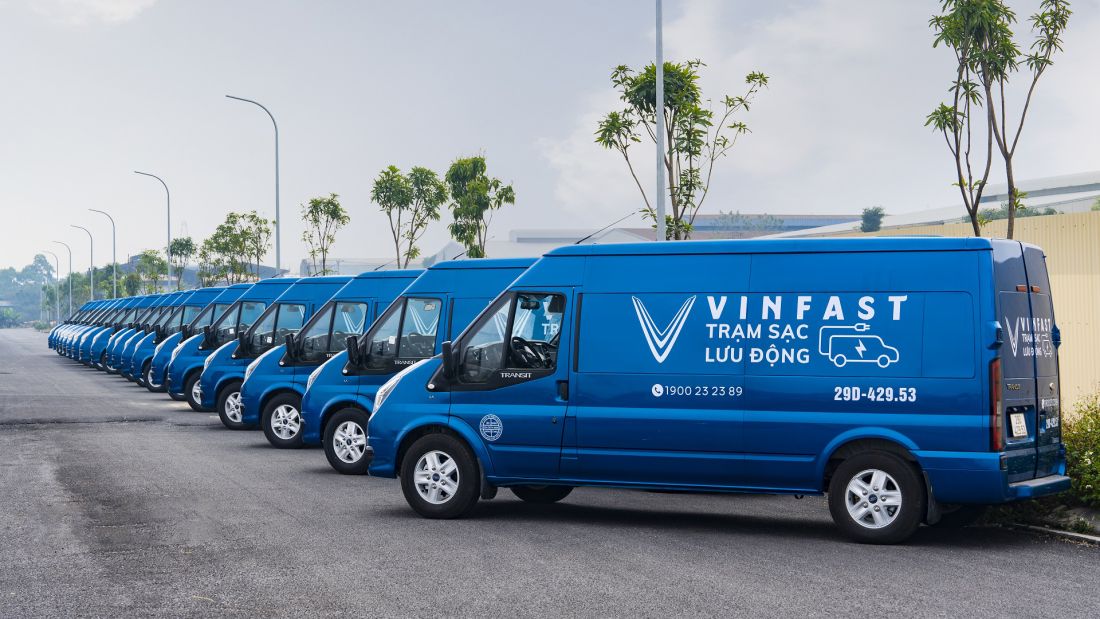 VinFast sẽ có 100 xe Sạc pin lưu động vào hoạt động tại 63 tỉnh thành