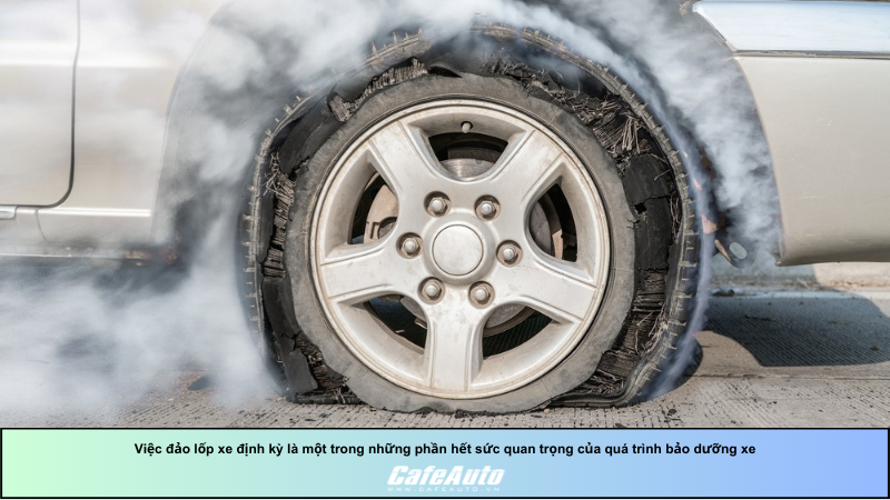 Việc đảo lốp xe định kỳ là một trong những phần hết sức quan trọng của quá trình bảo dưỡng xe