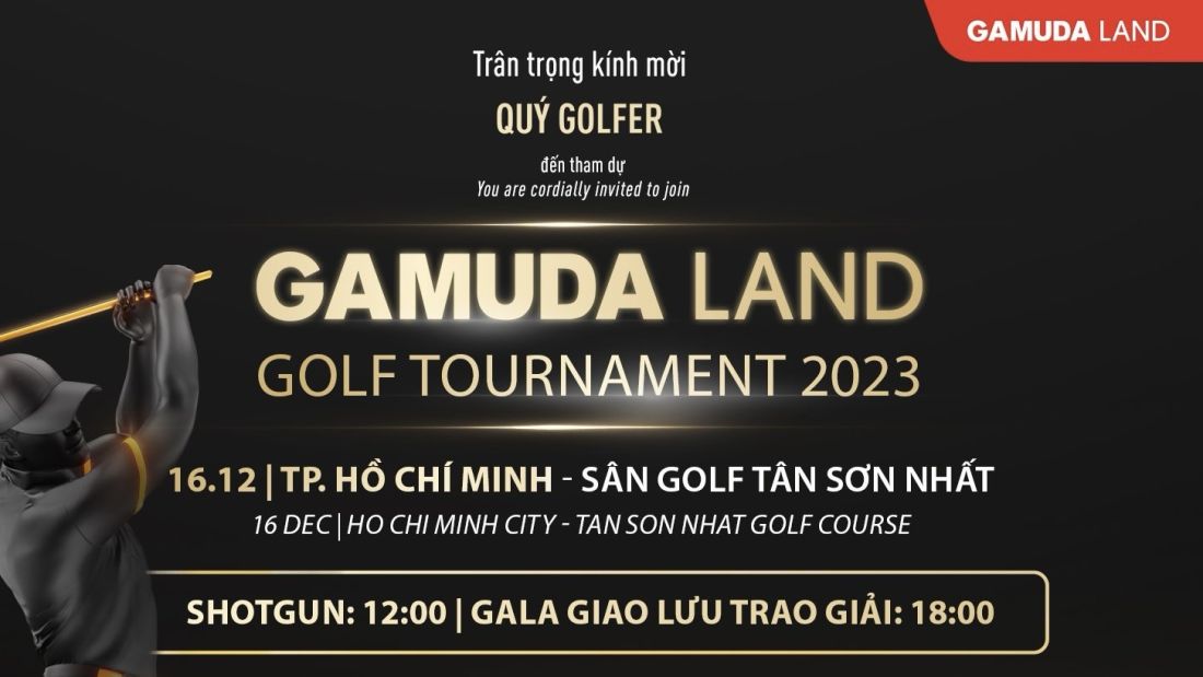 TP.HCM sẽ là điểm đến cuối cùng của Gamuda Land Golf Tournament 2023 vào ngày 16/12 tới