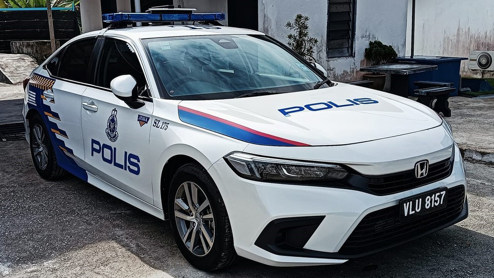Honda Civic được cảnh sát Malaysia dùng làm xe tuần tra