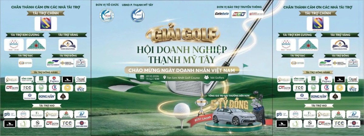 Giải Golf chào mừng ngày Doanh nhân Việt Nam sắp khởi tranh, quy tụ hơn 140 golfer tham gia
