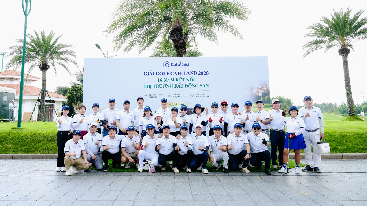 Khép lại giải Golf CafeLand 2026 kỷ niệm 16 năm kết nối thị trường bất động sản