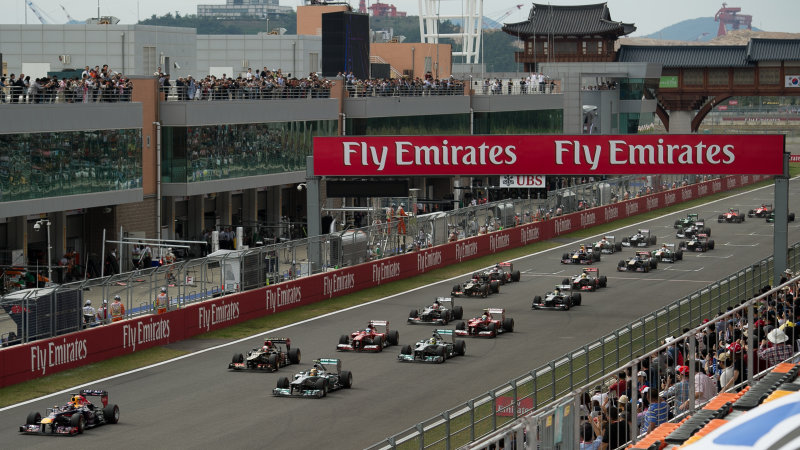 Grand Prix Hàn Quốc lại bị loại khỏi F1