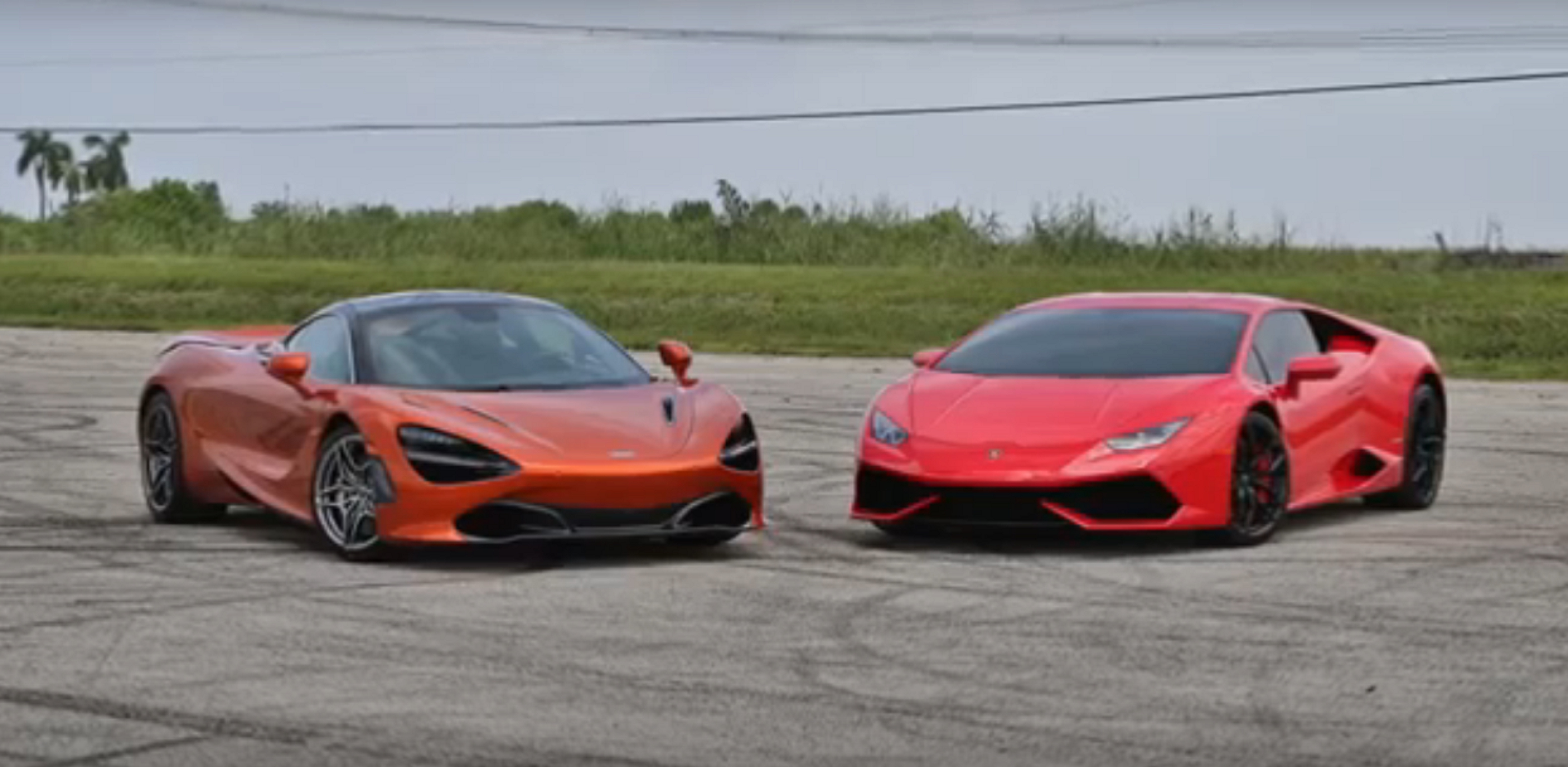 Lamborghini Huracan so tài với McLaren 720S 