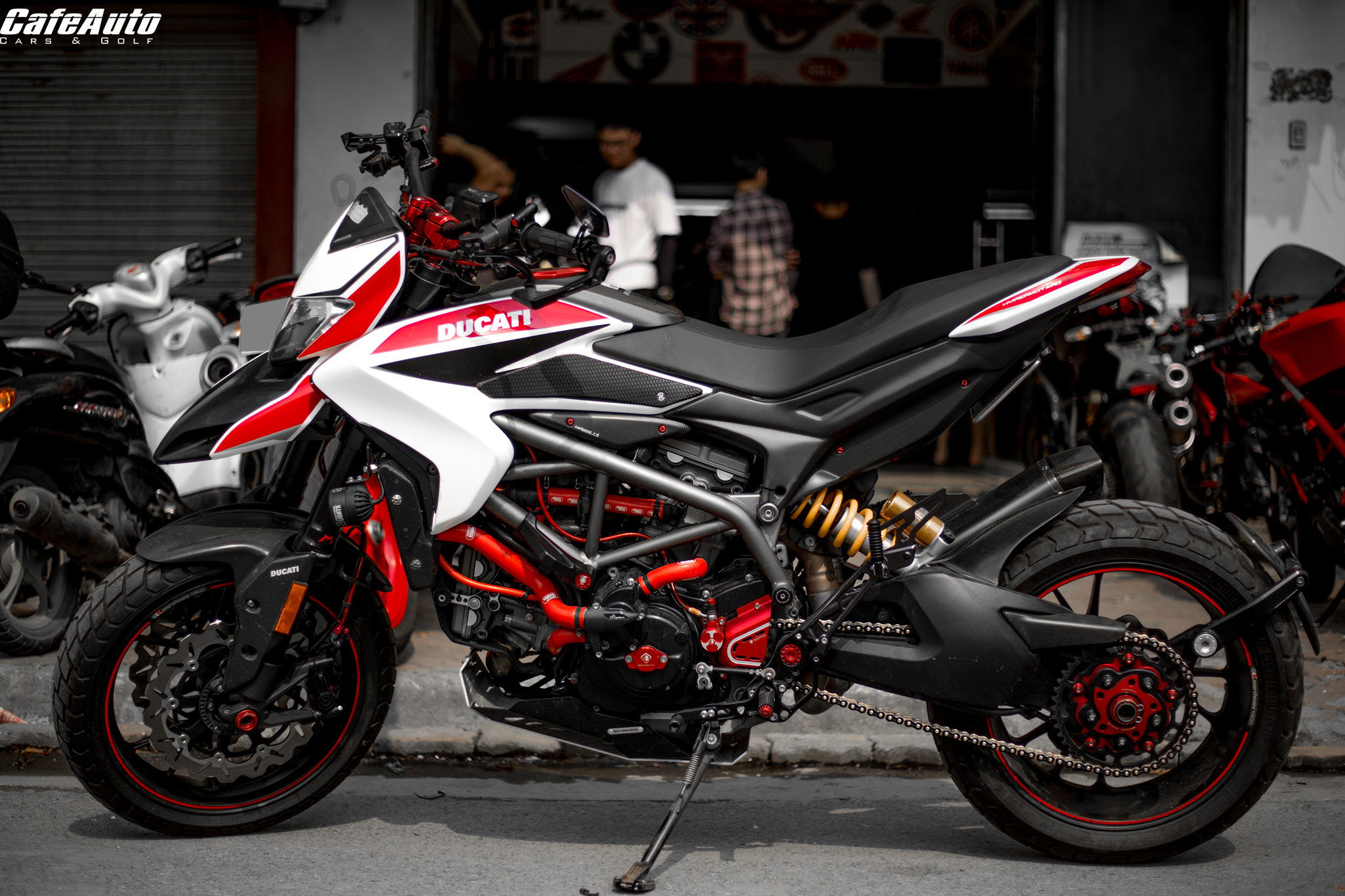 Ducati Hypermotard 821 SCProject Full System With CRT Muffler Carbon  Fiber  Bayside