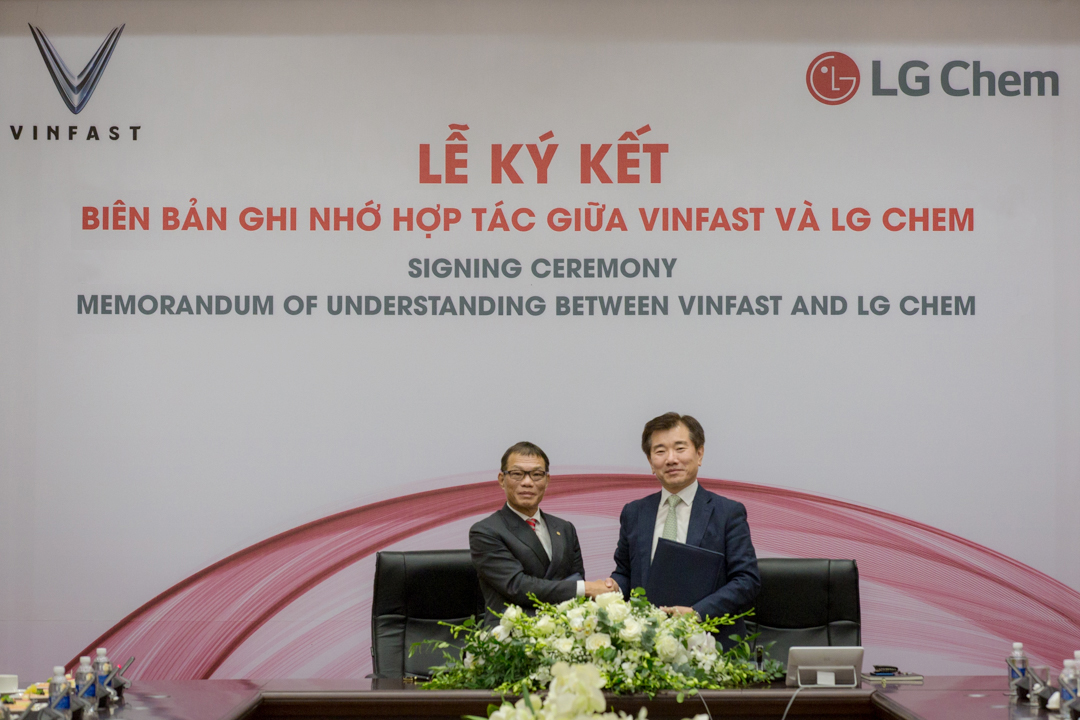Xe điện VinFast sẽ dùng pin mang công nghệ Hàn Quốc