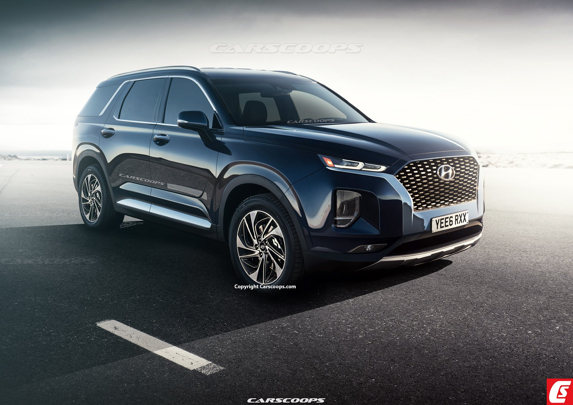 Hé lộ hình ảnh Hyundai Palisade được phát triển trên nền tảng mới