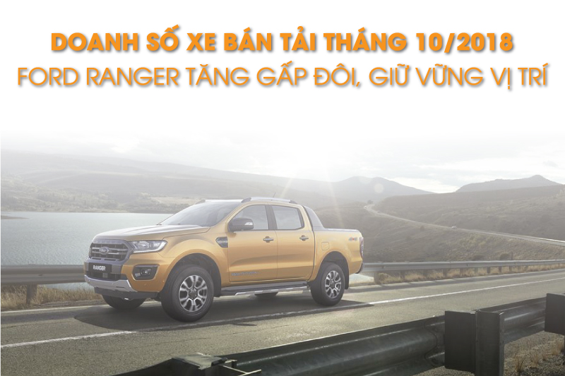 Ford Ranger Tang Phân khúc xe bán tải tháng 10/2018: Doanh số Ford Ranger tăng gấp đôi ...