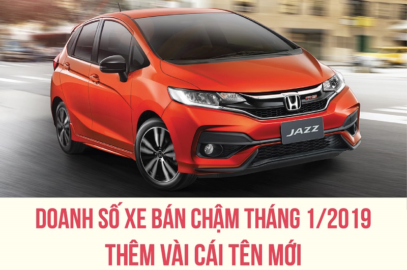 Doanh số xe bán chậm tháng 1/2019: Thêm vài cái tên mới