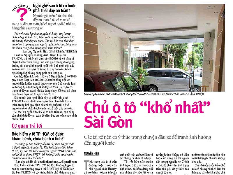 Đậu ô tô vô ý thức: Không thể kêu gọi suông!