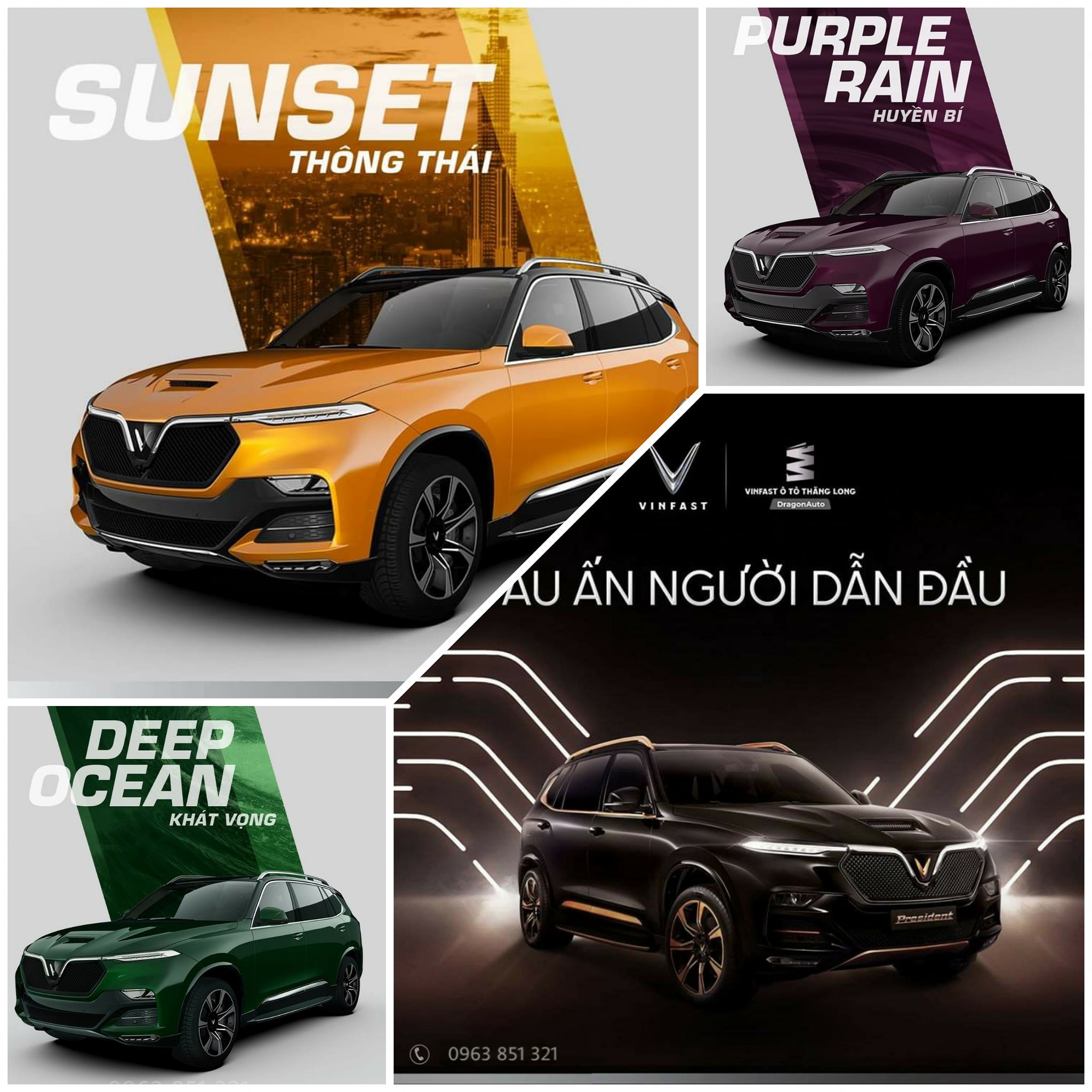 VinFast tiết lộ bộ ba màu sắc của President, nhưng vẫn giữ bí mật về nội thất