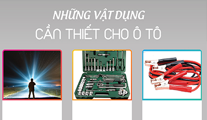 Những vật dụng cần thiết cho ô tô
