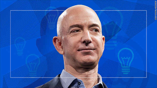 Jeff Bezos, nhà sáng lập kiêm Tổng Giám đốc (CEO) Amazon. Ảnh: CNN