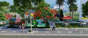 Phối cảnh công viên nội khu tại dự án khu dân cư Long Thành Phát Residence