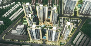 Phối cảnh khu CT1 - CT2 dự án khu căn hộ cao tầng Laimian City Quận 2