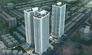 Phối cảnh khu CT3 - CT6 dự án khu căn hộ cao tầng Laimian City Quận 2