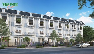 Phối cảnh các căn nhà liền kề, biệt thự và shophouse tại dự án khu dân cư Tân Phước Center