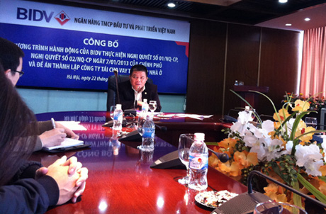 Chủ tịch BIDV tin rằng có thể cho vay mua nhà lãi suất 6% một năm. Ảnh: Thanh Lan.