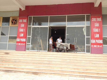 Theo thiết kế được phê duyệt, tầng 1 tòa nhà dùng để làm văn phòng