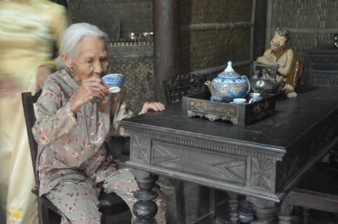 nhà vườn, nhà cổ, hình chóp nón, Hội An, giàu có