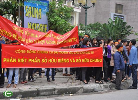 tranh chấp chung cư, cách tính diện tích căn hộ, chung cư Dương Nội, nhà Đại Thanh