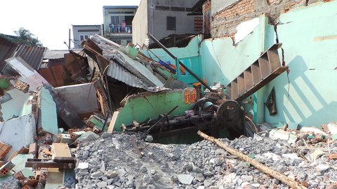 đền bù, đổ sập, nhà, Tân Hóa, hỗ trợ đền bù, đổ sập, nhà, Tân Hóa, hỗ trợ