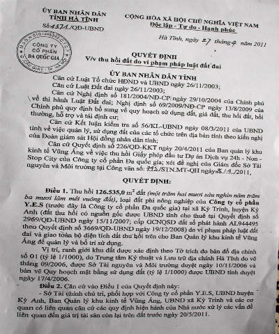 khốn khổ, đòi lại, 3 triệu đô, dự án, UBND tỉnh Hà Tĩnh khốn khổ, đòi lại, 3 triệu đô, dự án, UBND tỉnh Hà Tĩnh