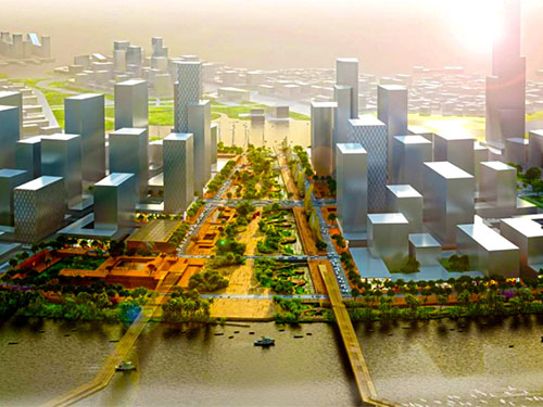 Phối cảnh quảng trường và công viên bờ sông của khu đô thị mới Thủ Thiêm, quận 2, TP HCM Ảnh: Defrain Souquet Deso Phối cảnh quảng trường và công viên bờ sông của khu đô thị mới Thủ Thiêm, quận 2, TP HCM Ảnh: Defrain Souquet Deso