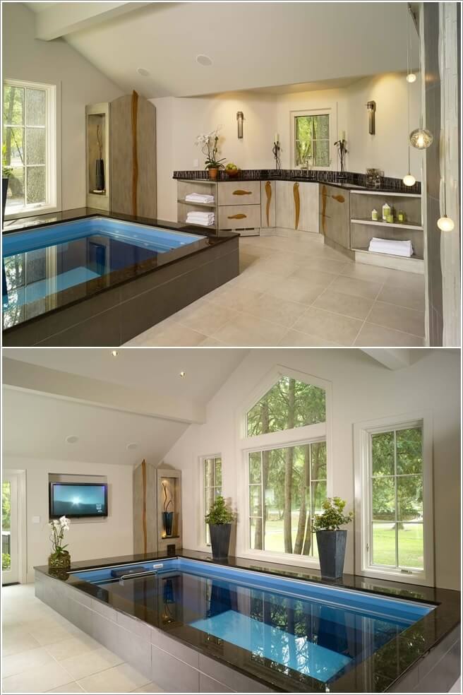 Ý tưởng thiết kế hồ bơi cho nhà nhỏ hiện đại