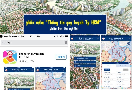 Sở Quy hoạch Kiến trúc TP.HCM chạy thử nghiệm xem quy hoạch qua internet và smartphone