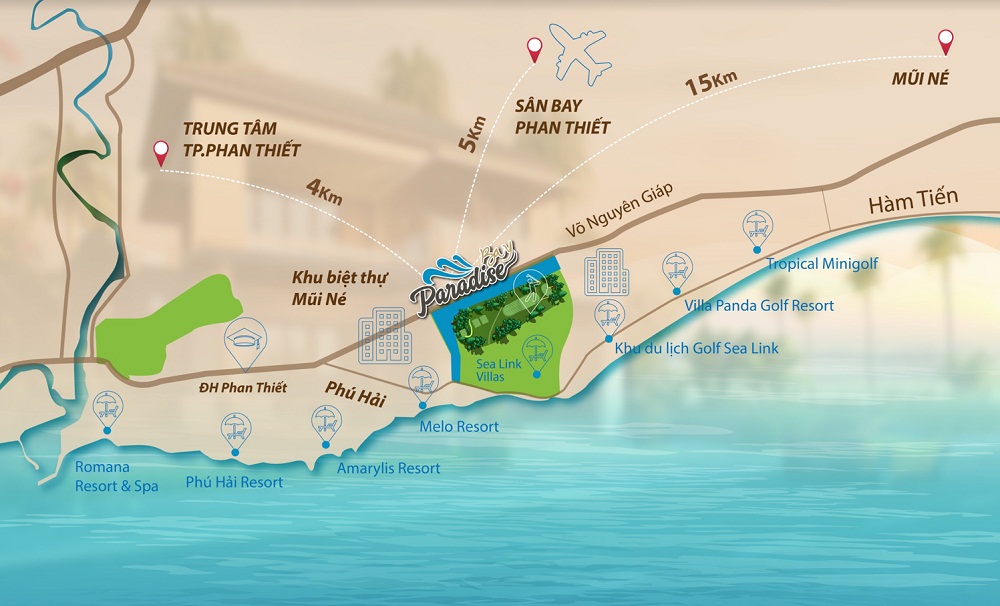 Phan Thiết: Công bố dự án biệt thự biển Paraside Bay