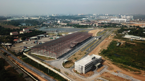 Depot Long Bình của tuyến metro số 1 Bến Thành - Suối Tiên đang hoàn thành