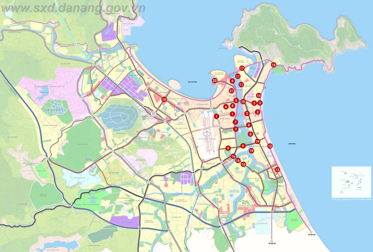 16 dự án hạ tầng Đà Nẵng 2024 đang được hoàn thiện phục vụ cho nhu cầu sinh hoạt, giải trí và kinh doanh ngày càng phát triển của thành phố. Cùng chiêm ngưỡng bức ảnh hoàn thiện các dự án này để thấy rõ sự thay đổi và phát triển của Đà Nẵng.