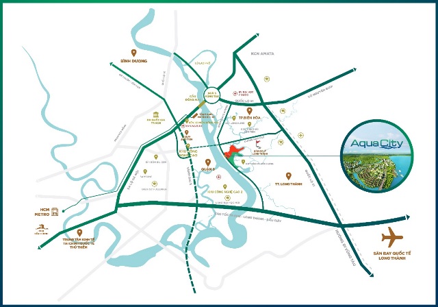 vị trí dự án aqua city đồng nai vị trí dự án aqua city đồng nai