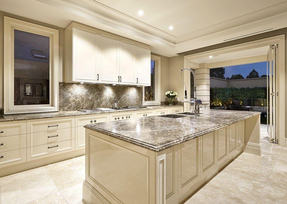 Đá marble nâu ốp bàn bếp Đá marble nâu ốp bàn bếp