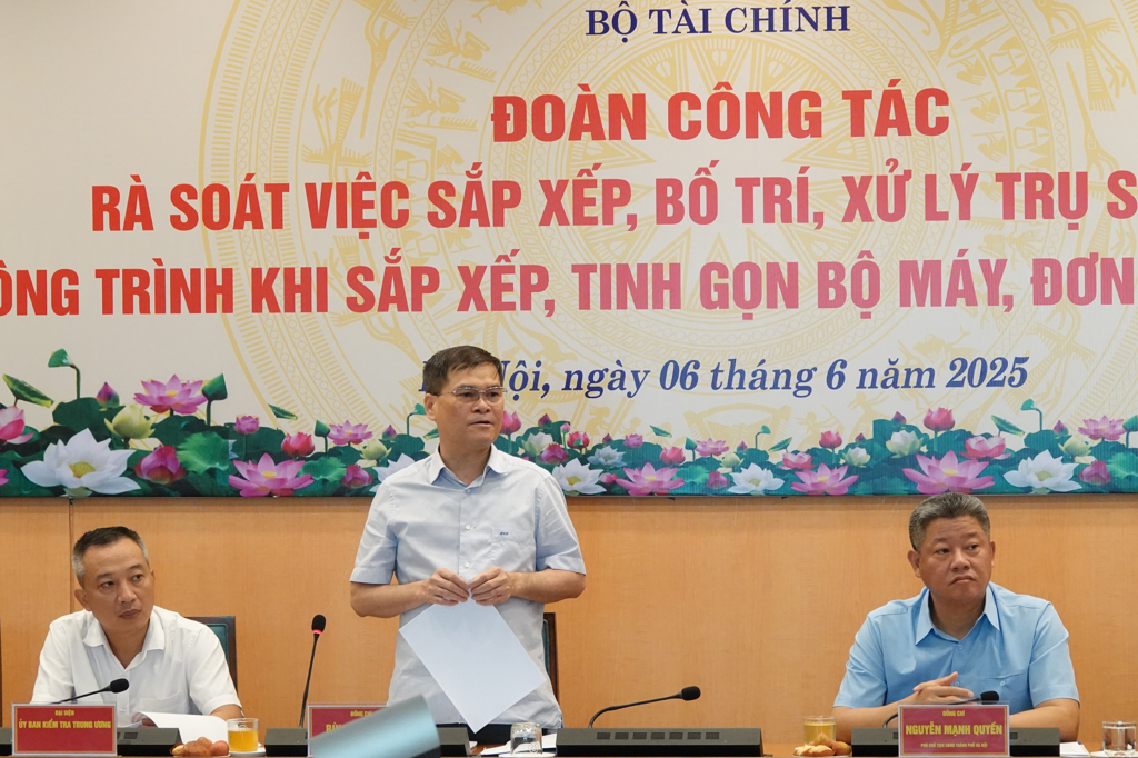 Đoàn công tác Bộ Tài chính làm việc với UBND TP. Hà Nội - Ảnh 1.