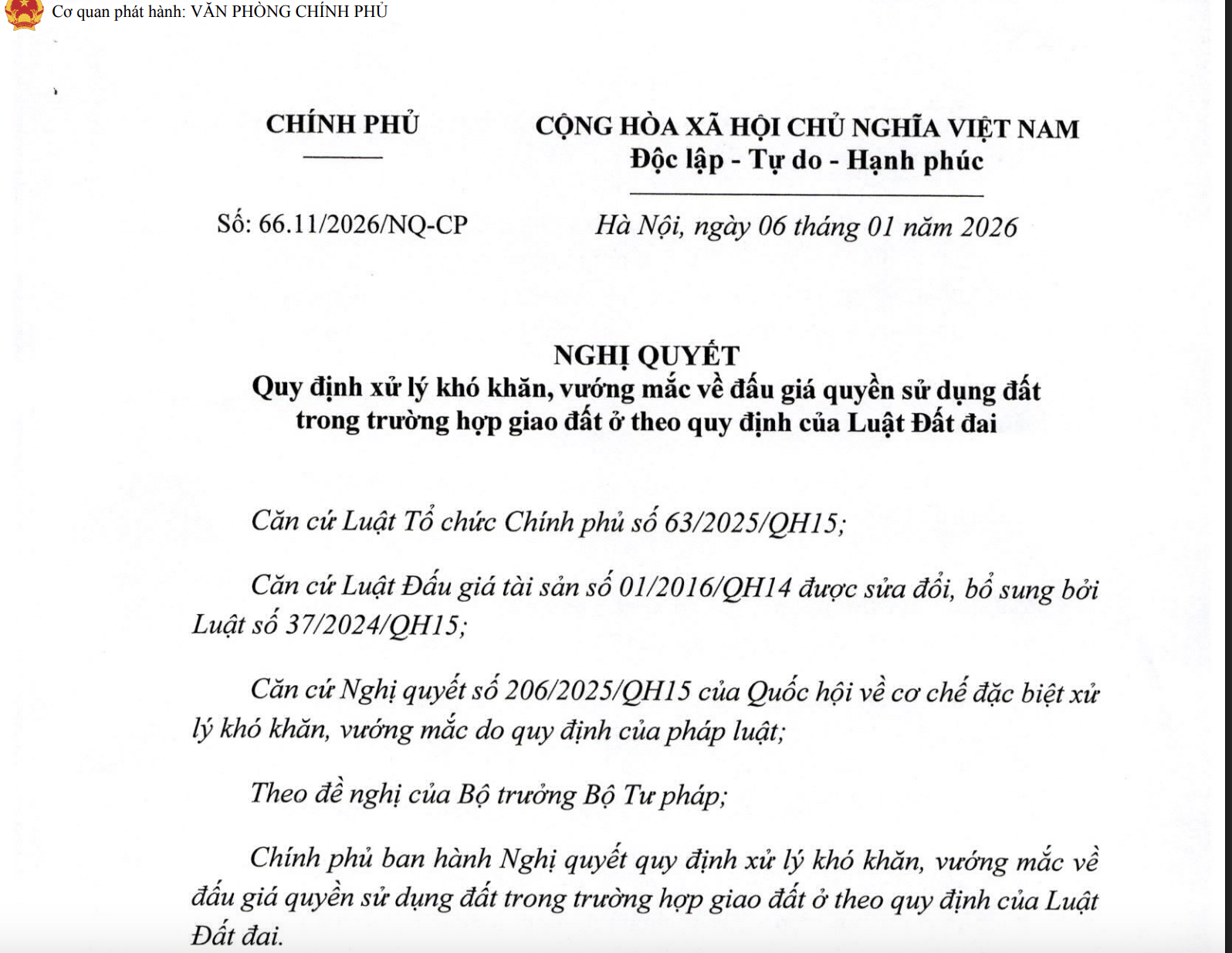 Nghị quyết Chính phủ: Đặt cọc đấu giá đất ở lên tối đa 50% để chống trục lợi và bỏ cọc- Ảnh 2.
