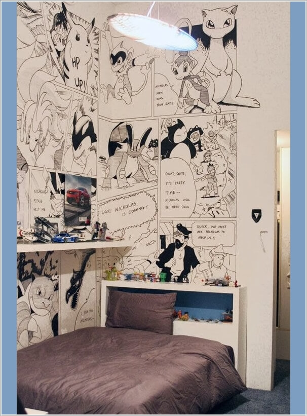 Thiết kế phòng ngủ dễ thương cho bé với Pokémon - CafeLand.Vn