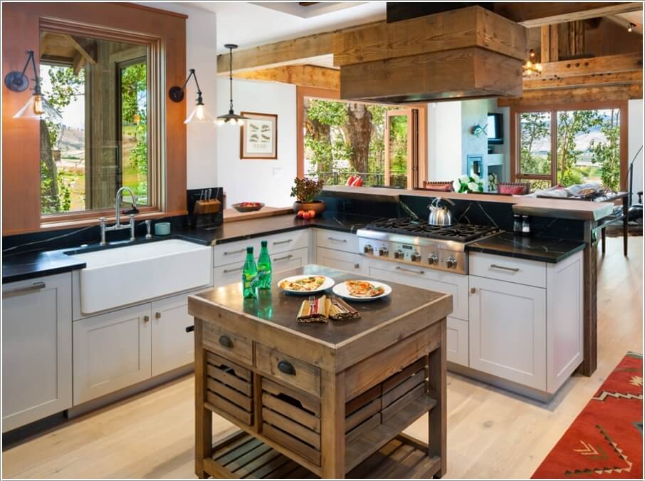 Thiết kế không gian mở tuyệt vời cho căn bếp
