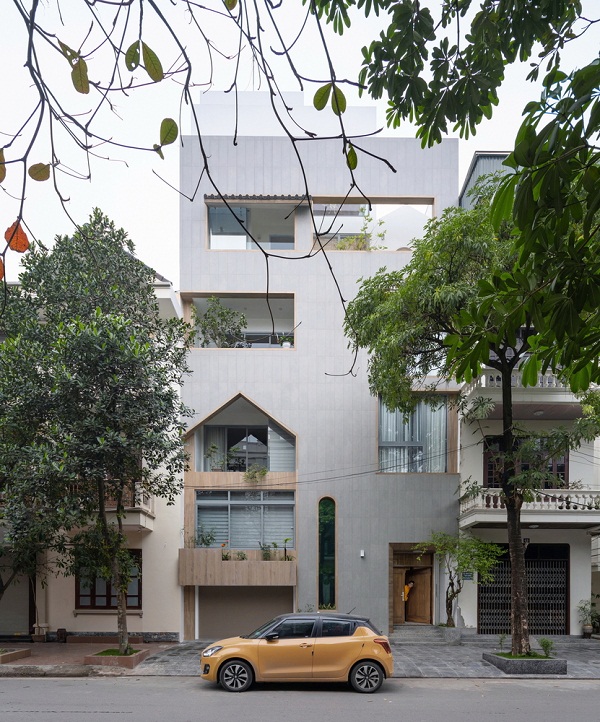 Nhà phố có hình khối lạ tại Nam Định