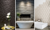 Xu hướng sử dụng gạch ốp tường 3D trong phòng tắm
