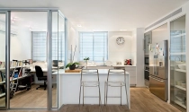 Thiết kế phòng làm việc cạnh nhà bếp tiết kiệm không gian sống